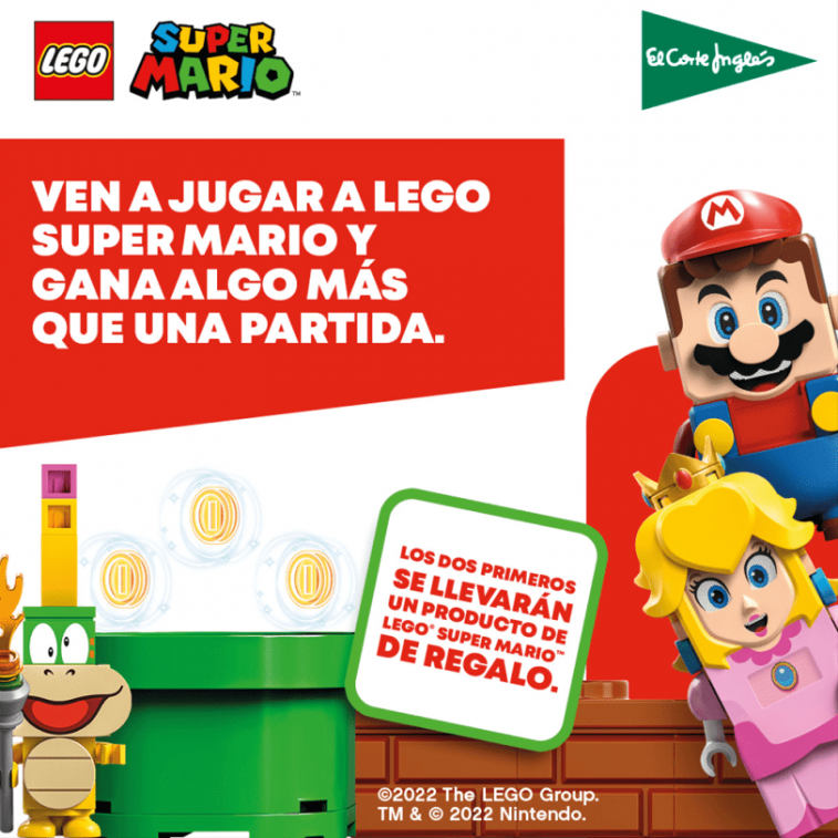 El Corte Inglés de A Coruña acoge la prueba ‘Compite y gana con Lego Super Mario’