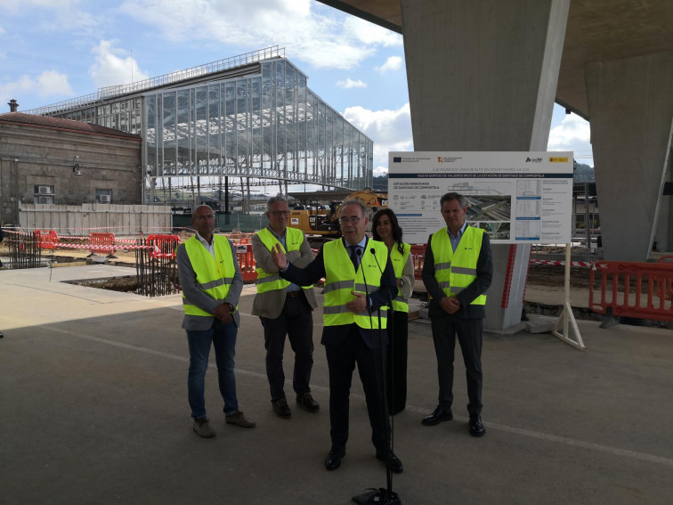 La Secretaria de Estado de Transportes visita las obras de la estación intermodal de Santiago