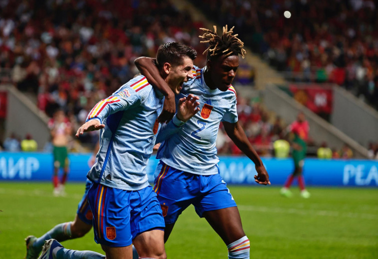 Un solitario gol de Morata mete a España en la fase final de la Nations League