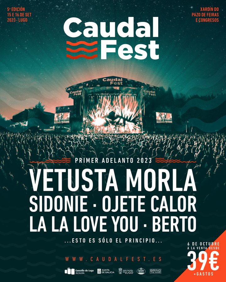 Comienza la cuenta atrás para el Caudal Fest 2023: Vetusta Morla, Berto, La La Love You, Ojete Calor y Sidonie