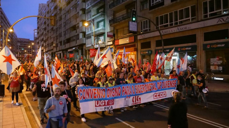 Sin acuerdo entre patronal y sindicatos para poner fin a la huelga del sector del metal en Ourense