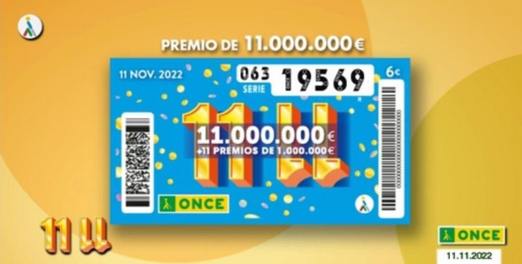 El Extra del 11/11 de la ONCE deja en Ribadeo los once millones de su premio mayor