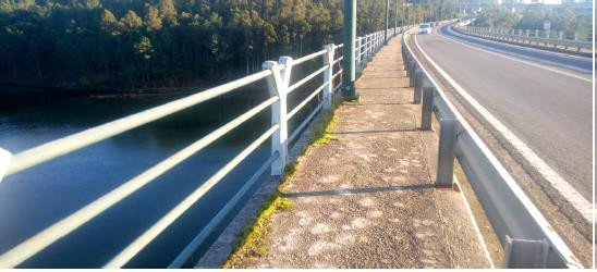 Las obras del puente Ceilán de Noia obligarán a cortar un carril esta semana