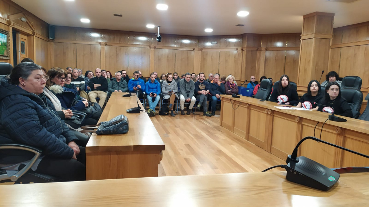 Acto pu00fablico de la Plataforma en la Casa do Concello de Xinzo