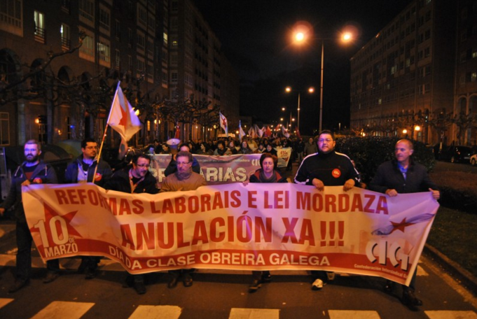 A CIG toma as rúas contra a reforma laboral no Día da Clase Obreira