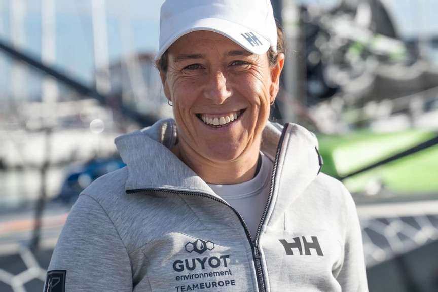 Tamaran Echegoyen en una foto Charles Drapeau para el equipo Guyot de la Ocean Race