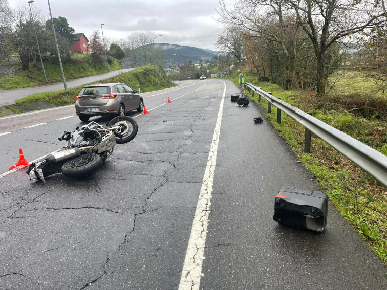 Otro accidente mortal en Cerdedo-Cotobade: fallece un motorista de 52 años tras una caída en la N-541