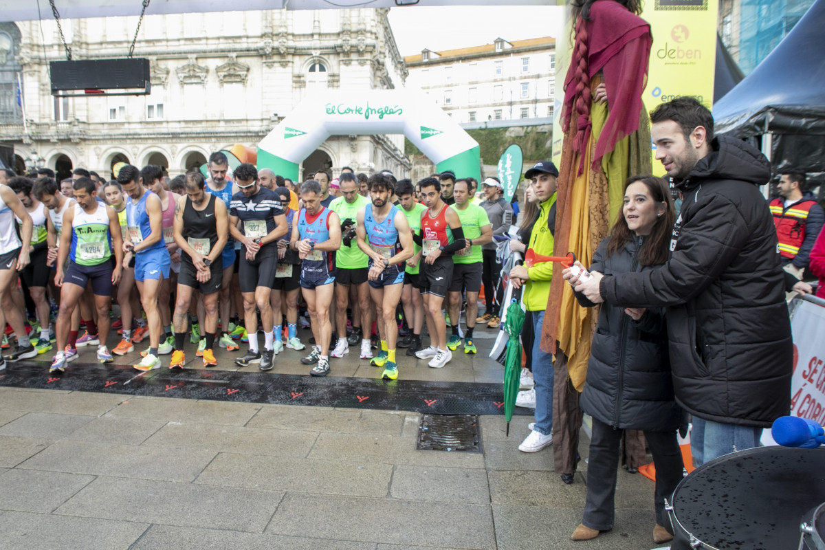 Imagen de la salida de la San Silvestre de A Coruña