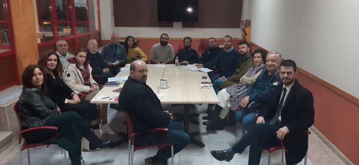 Reuniu00f3n de la plataforma Vigo Somos Todxs en una imagen de las redes sociales de Grupos en Loita