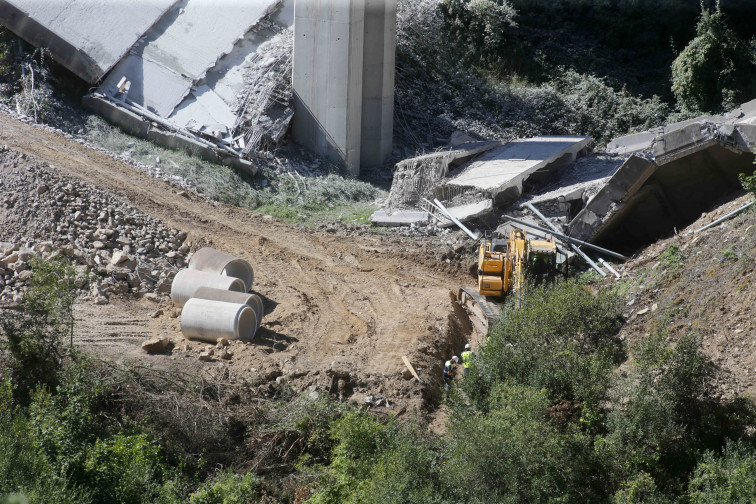 Rueda, preocupado por la falta de detalles del Gobierno sobre la reparación de viaducto de O Castro derrumbado