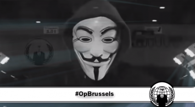 Anonymous contraataca tras los atentados de Bruselas