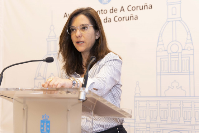 La alcaldesa de A Coruña, Inés Rey, informa de los asuntos tratados en la Junta de Gobierno local