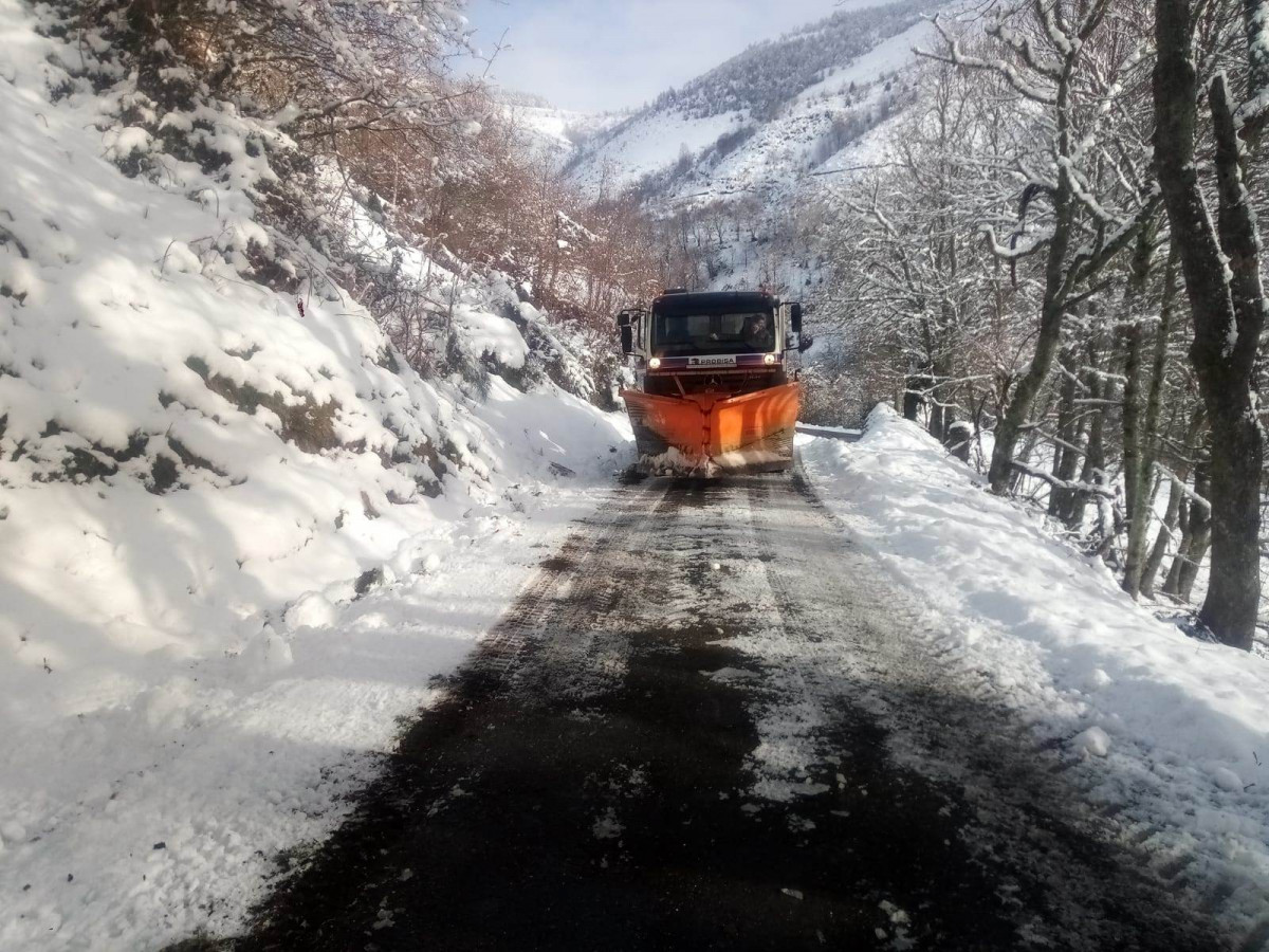 Archivo - Nieve en Galicia.