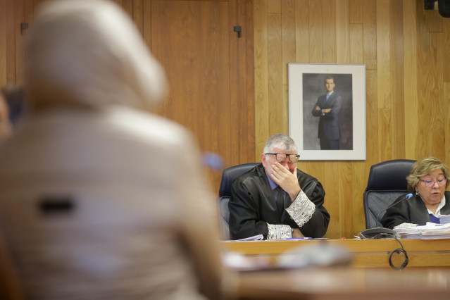 La presunta asesina de la niña Desirée Leal, Ana Sandamil, durante el juicio.