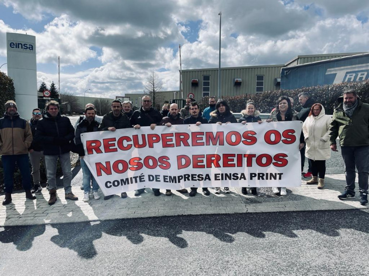 La plantilla de Einsa Printa de As Pontes en pie de guerra por la mejora de sus condiciones laborales