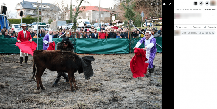 Denuncian la asistencia de menores a una capea presuntamente ilegal en Vila de Cruces