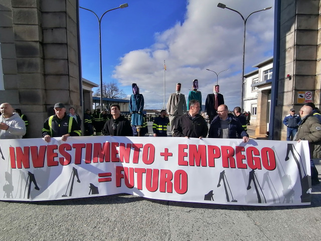 Protesta de trabajadores de Navantia.