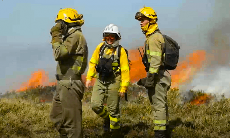 Evacuación urgente de varias aldeas por el incendio descontrolado que arrasa Baleira, Lugo (vídeos)