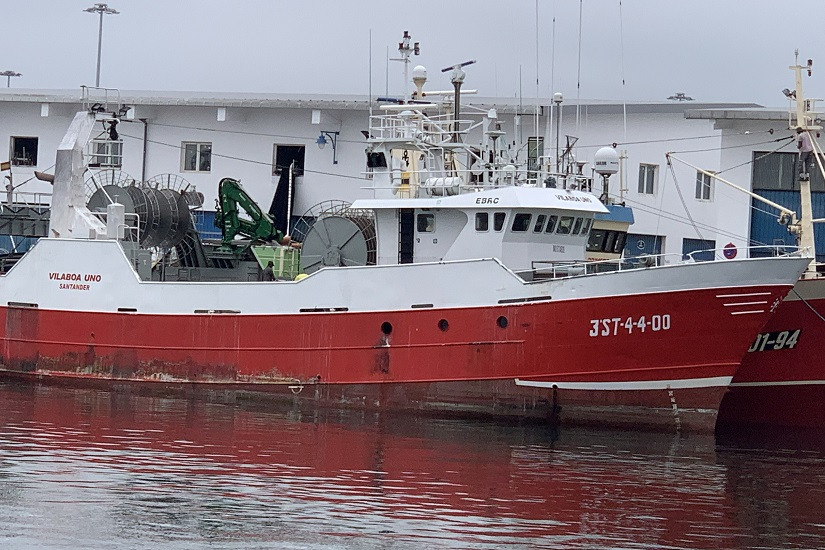 Vilaboa Uno amarrado a puerto en una foto del archivo del Ministerio de Pesca