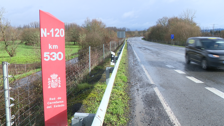 Aparecen huesos humanos en el arcén de la carretera N-120 en Pereiro de Aguiar (Ourense)