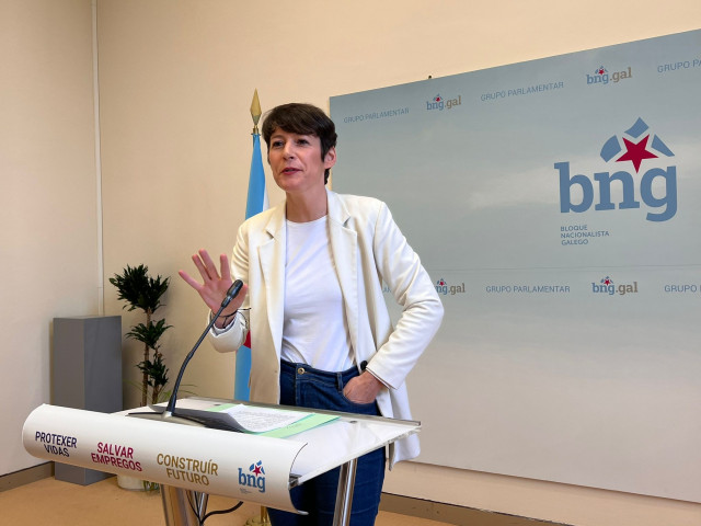 La portavoz nacional del BNG, Ana Pontón, pide la reprobación del presidente de la Diputación de Ourense, Manuel Baltar, tras ser cazado a 215 Km/h en la autovía, a la altura de Zamora.