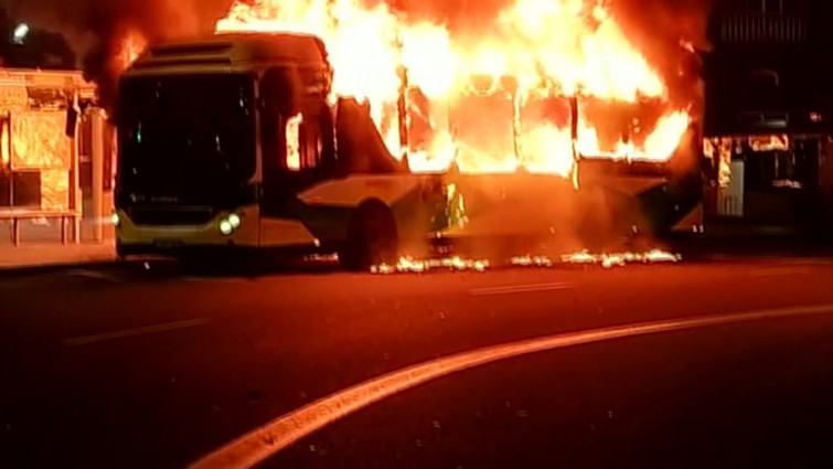 Dos incendios en autobuses urbanos de Vigo encienden las alarmas en los buses de Vitrasa