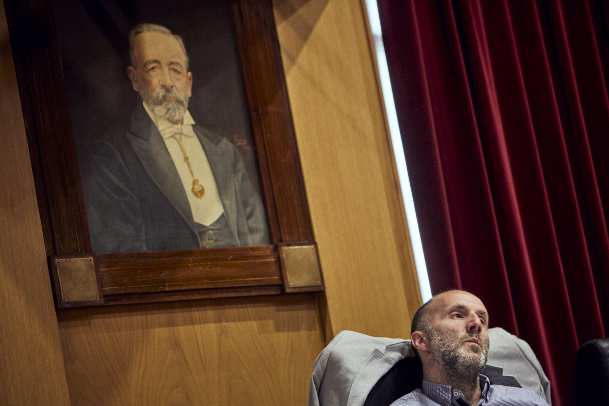 El alcalde de Ourense, Gonzalo Pérez Jácome, durante un pleno ordinario de la Diputación de Ourense, a 28 de abril, en Ourense