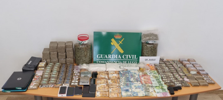 Once detenidos en la red de cocaína más importante de Lugo, que introdujo en la provincia 50 kilos en tres años