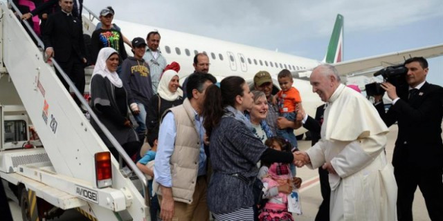 Papa Francisco en Lesbos: 