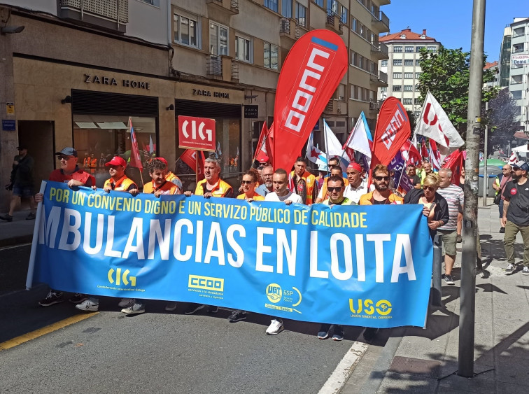 (VÍDEO) La protestas de los trabajadores de ambulancias acerca la huelga en todo el sector en una semana