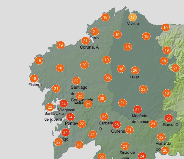 San Xoán traerá una ola de calor con unos 30 grados en la arena y 21 en el agua en playas como Riazor o Samil