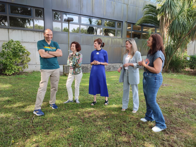 José Antonio Añón, Marilar Aleixandre, Marta Lois, Verónica Martínez y Vera Hermida, candidatos de Sumar por Galicia para el 23J