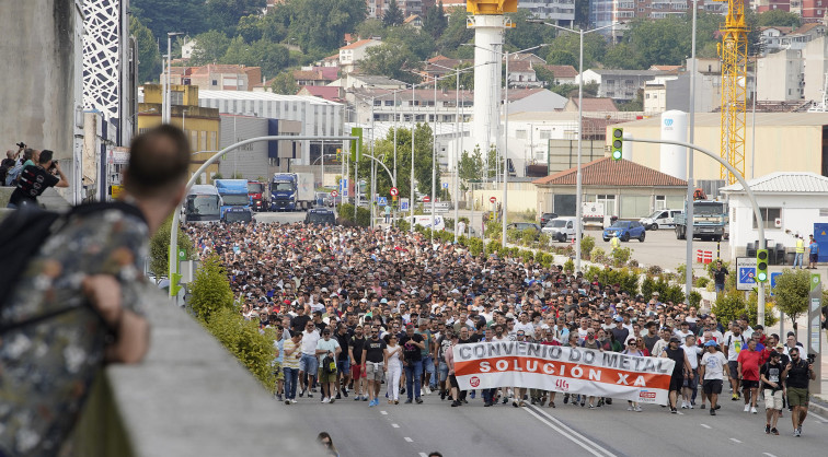 (VÍDEOS) Se recrudece la huelga del metal en Pontevedra, donde habrá dos jornadas más de huelga