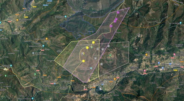 Proyectos de los parques eólicos de Xeada, Orballeira y Neboada