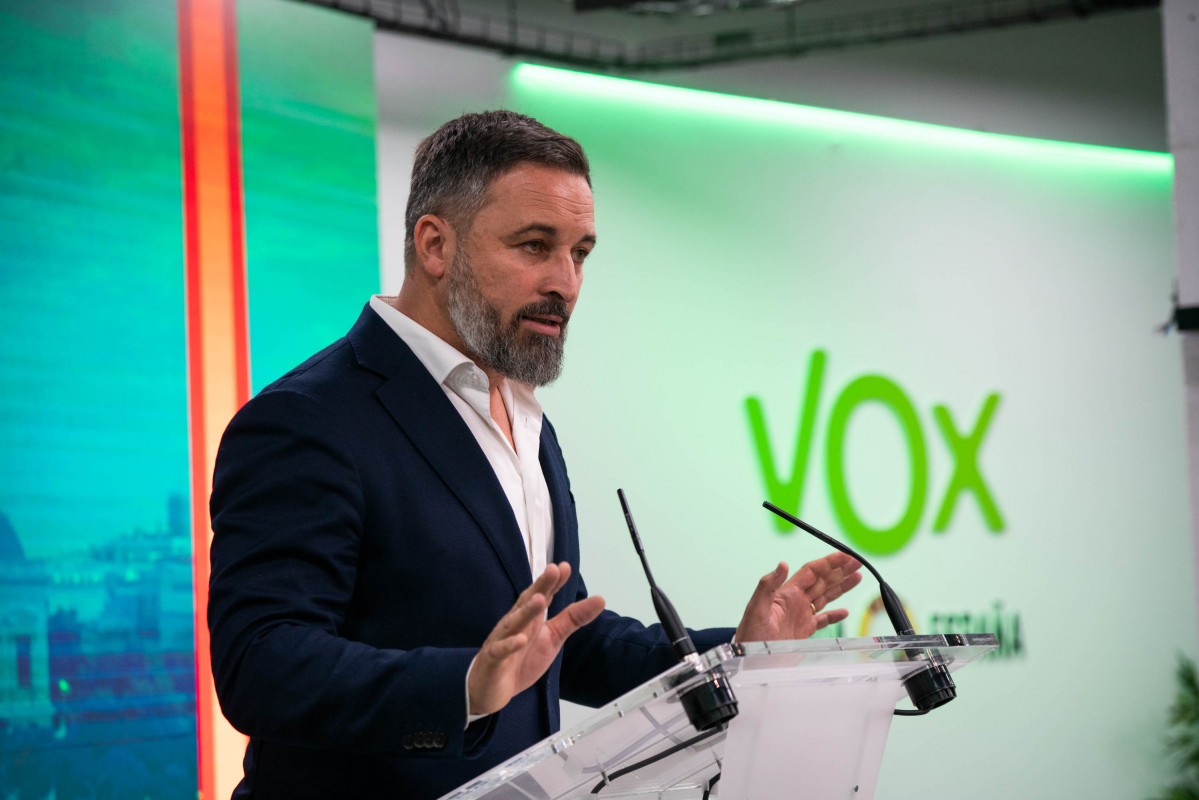 Archivo - El líder de VOX, Santiago Abascal,