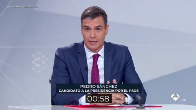 (VÍDEO) Este fue el minuto de oro de Pedro Sánchez en el cara a cara con Feijóo