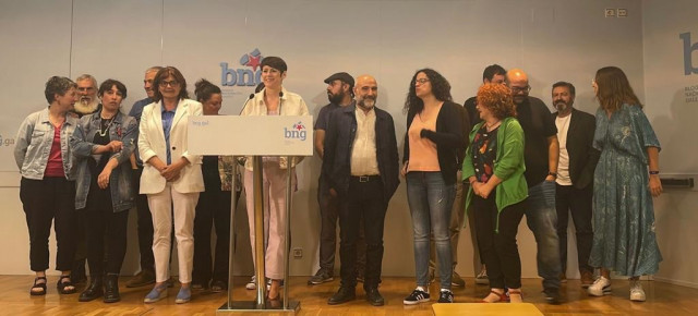 La portavoz nacional del BNG, Ana Pontón, en rueda de prensa tras las elecciones del 23 de julio.