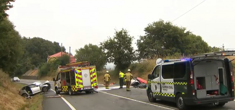 Accidente mortal tras chocar dos coches en Xunqueira de Espadanedo (Ourense)