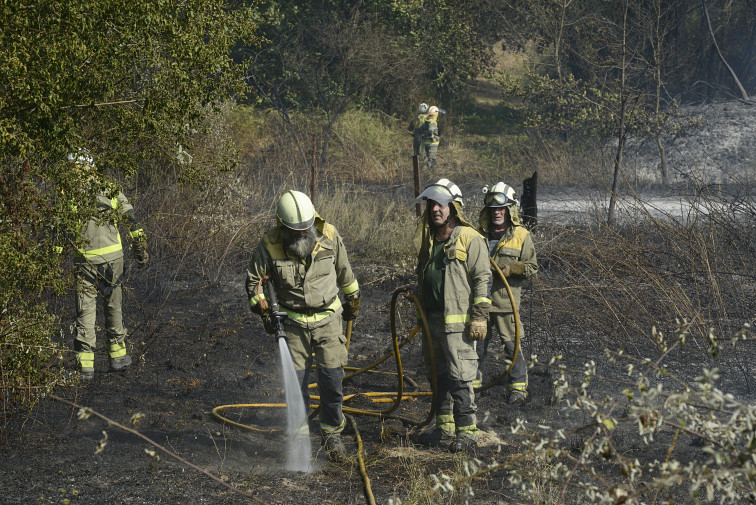 Un incendio forestal activo en el Concello de Arbo