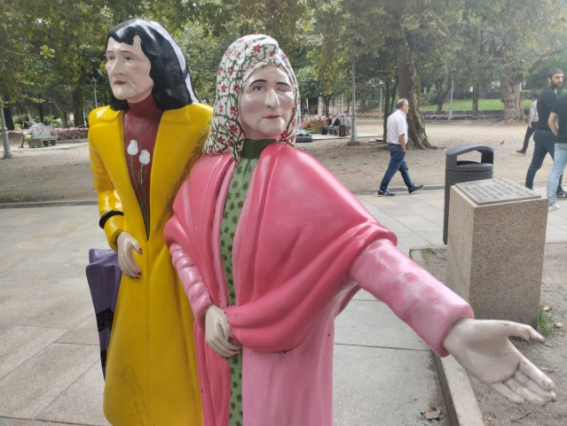 Escultura de As Marías, en Santiago.