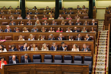 Vista de diputados durante una sesión plenaria, en el Congreso de los Diputados, a 21 de septiembre de 2023, en Madrid (España). El portavoz del PP y vicesecretario de Cultura y Sociedad Abierta del