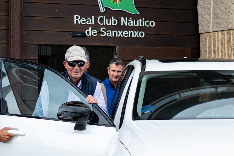 Juan Carlos I ya está en Sanxenxo para participar en la primera regata del año