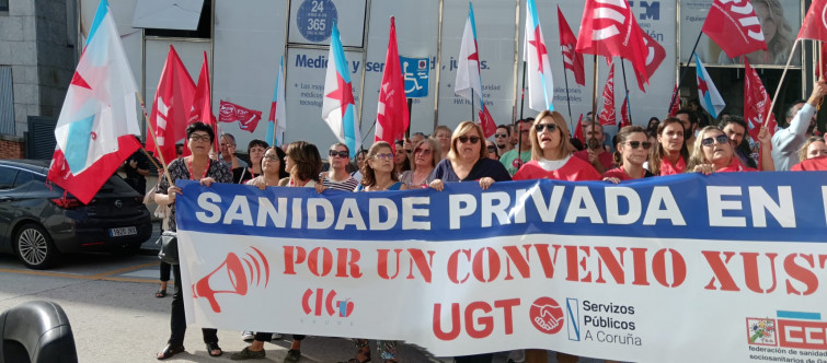 Unión de los trabajadores de la sanidad privada en A Coruña para lograr mejoras laborales