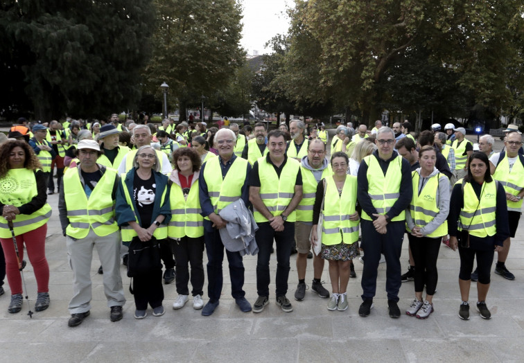 Una caminata de la Alameda de Santiago a Ortoño conmemora el centenario del inicio del Seminario de Estudos Galegos