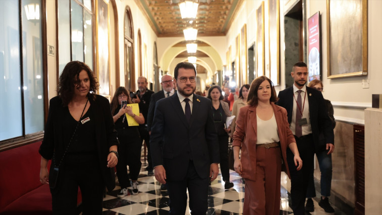 Pere Aragonès acusa en el Senado del uso del 