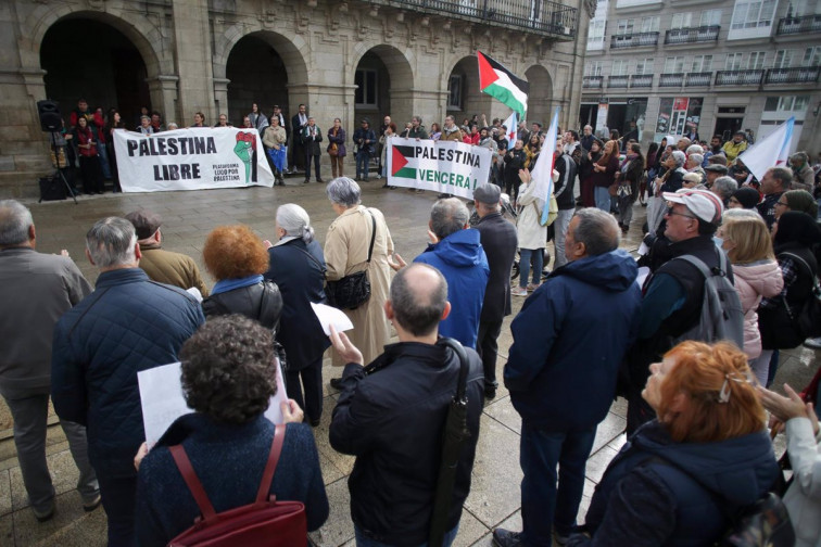 Manifestación en Santiago este sábado en apoyo a las víctimas del conflicto palestino-israelí