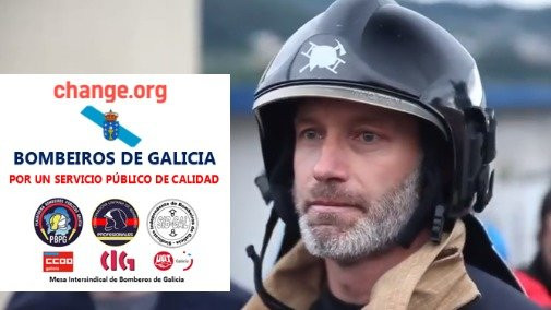 ​3.000 firmas para rescatar los bomberos gallegos