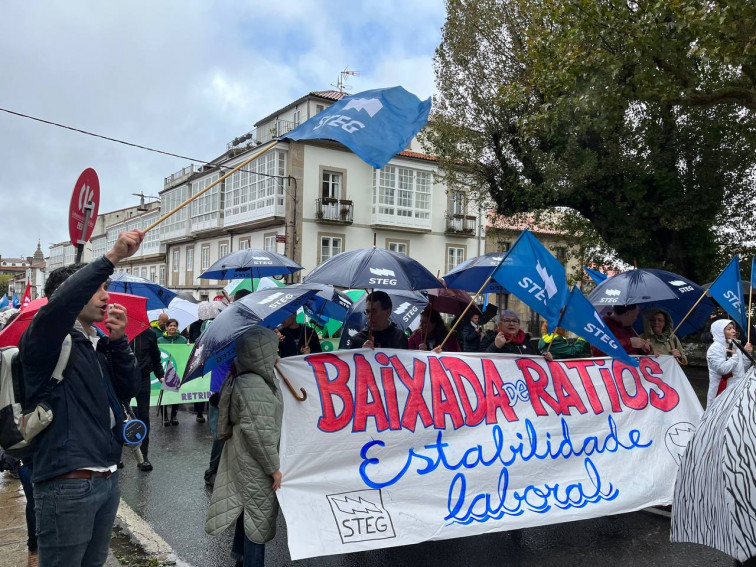 Protestas de los profesores esta tarde en las siete ciudades gallegas contra el 