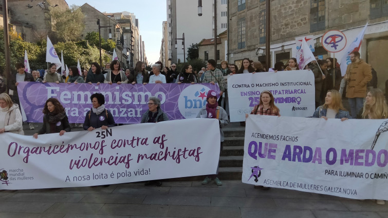 Galicia se moviliza contra la violencia machista con actos y concentraciones en todo el territorio