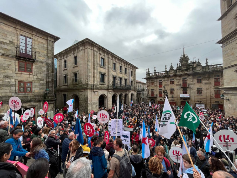 Huelga de profesores de Primaria y Secundaria con la Xunta 